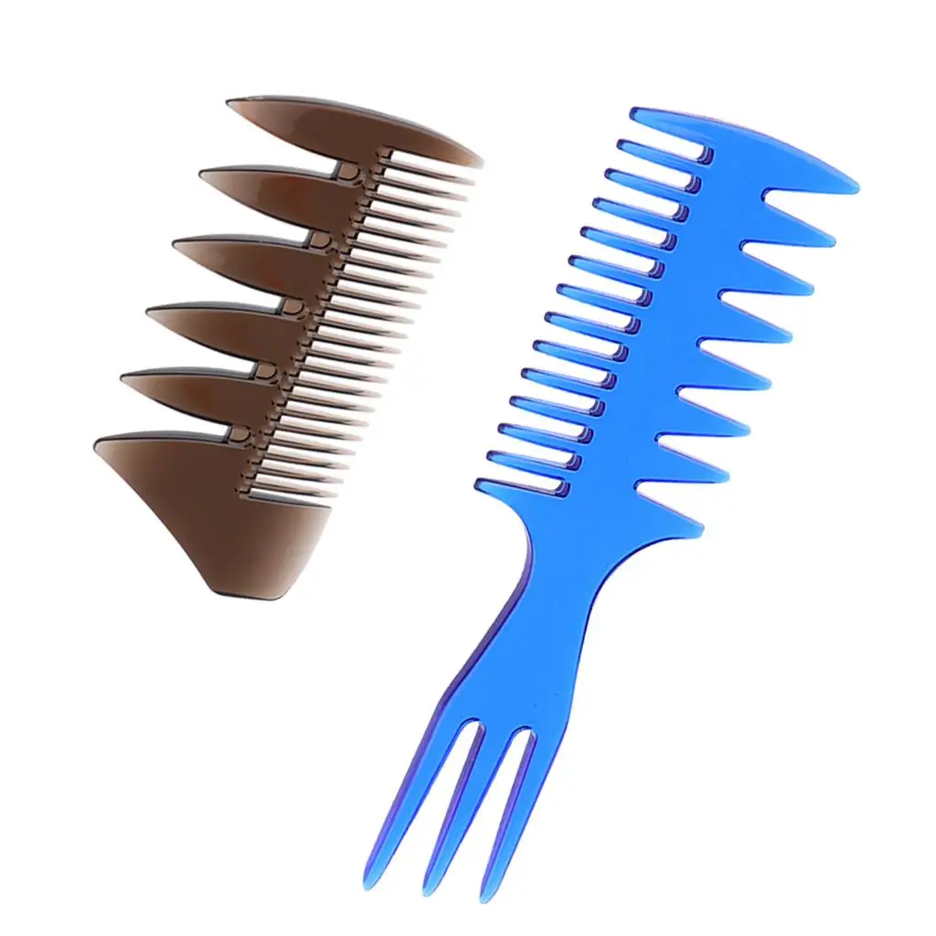 

2 Pieces Barbers Professional Styling Combs, Salon Teasing Back Combs, With Of Hair Styling