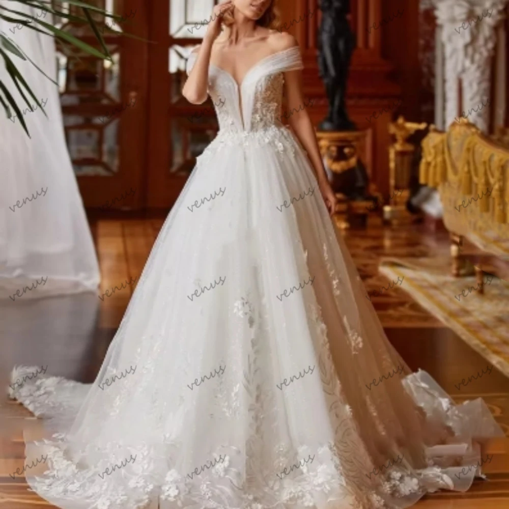 

Gorgeous Wedding Dresses A-Line Bridal Gowns Lace Appliques Sleeveless Backless Robes Pretty Vestidos De Novia Customized 2026