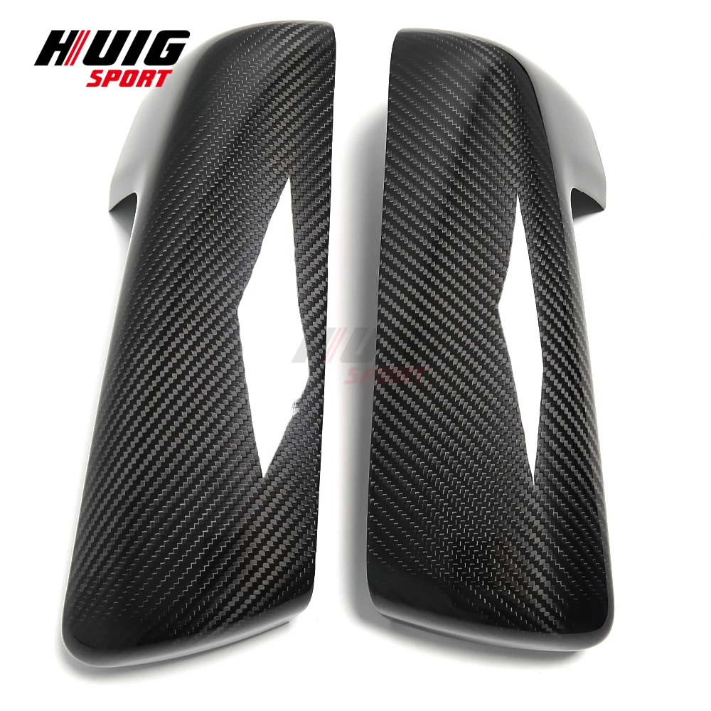 لسيارة شيفروليه سيلفرادو جي إم سي سييرا 1500 2019-2023 ألياف الكربون سيارة الجانب الجناح مرآة الرؤية الخلفية قبعات غطاء مرآة الرؤية الخلفية