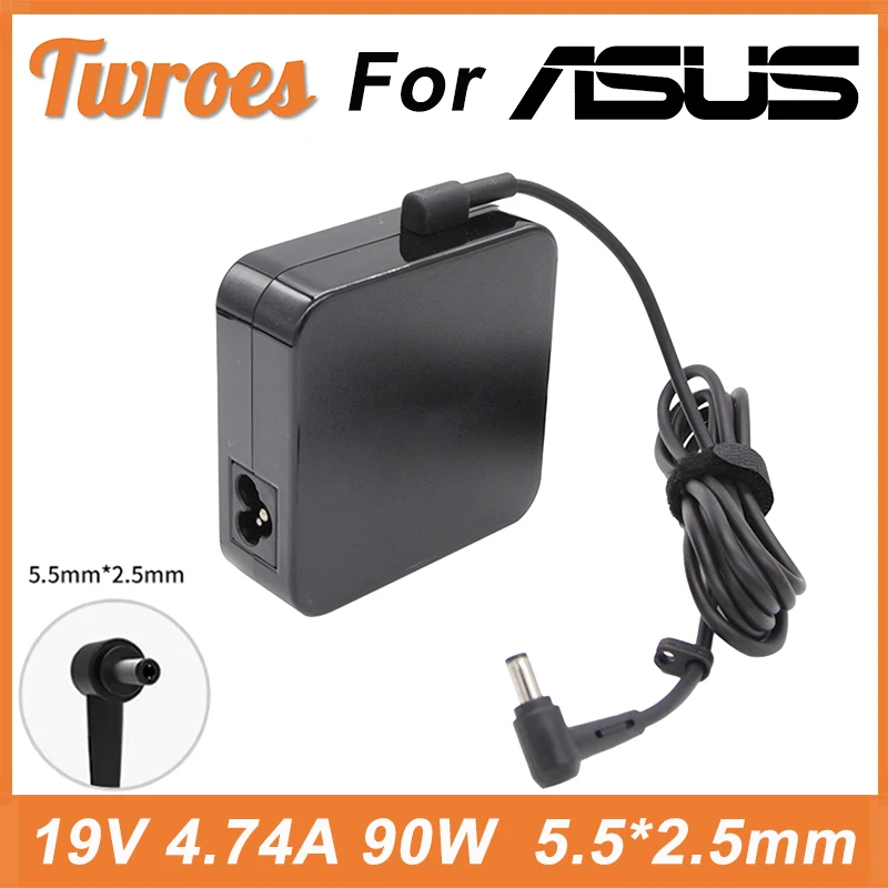 90W 19V 4. 74a 5.5*2.5Mm Laptop Adapter Voor Asus K53 A52f A53e A 53S A53u A55vd D550ca D550m F555la ADP-90S ADP-90YD Oplader