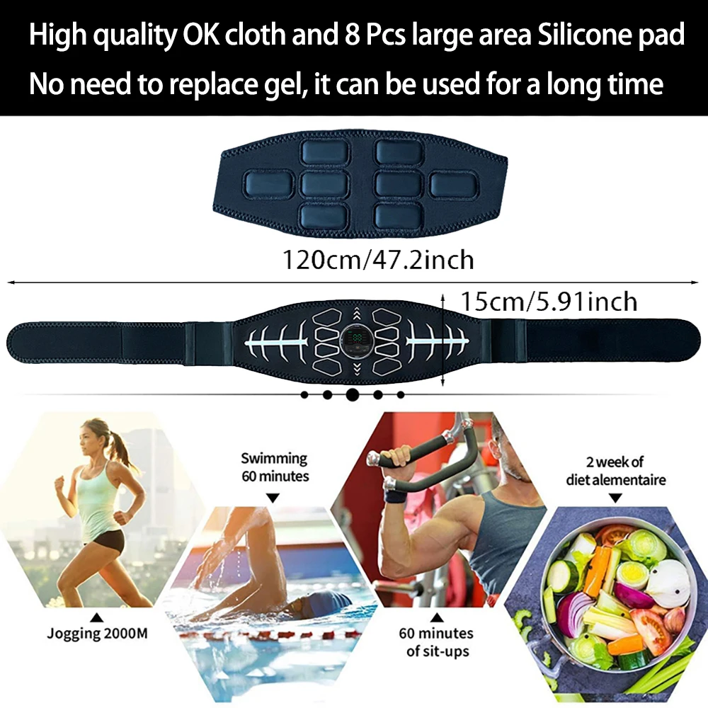 الإلكترونية EMS العضلات الحبر Abs محفز البطن التنغيم حزام تدليك الجسم البطن قوة التدريب أجهزة لياقة بدنية للجنسين
