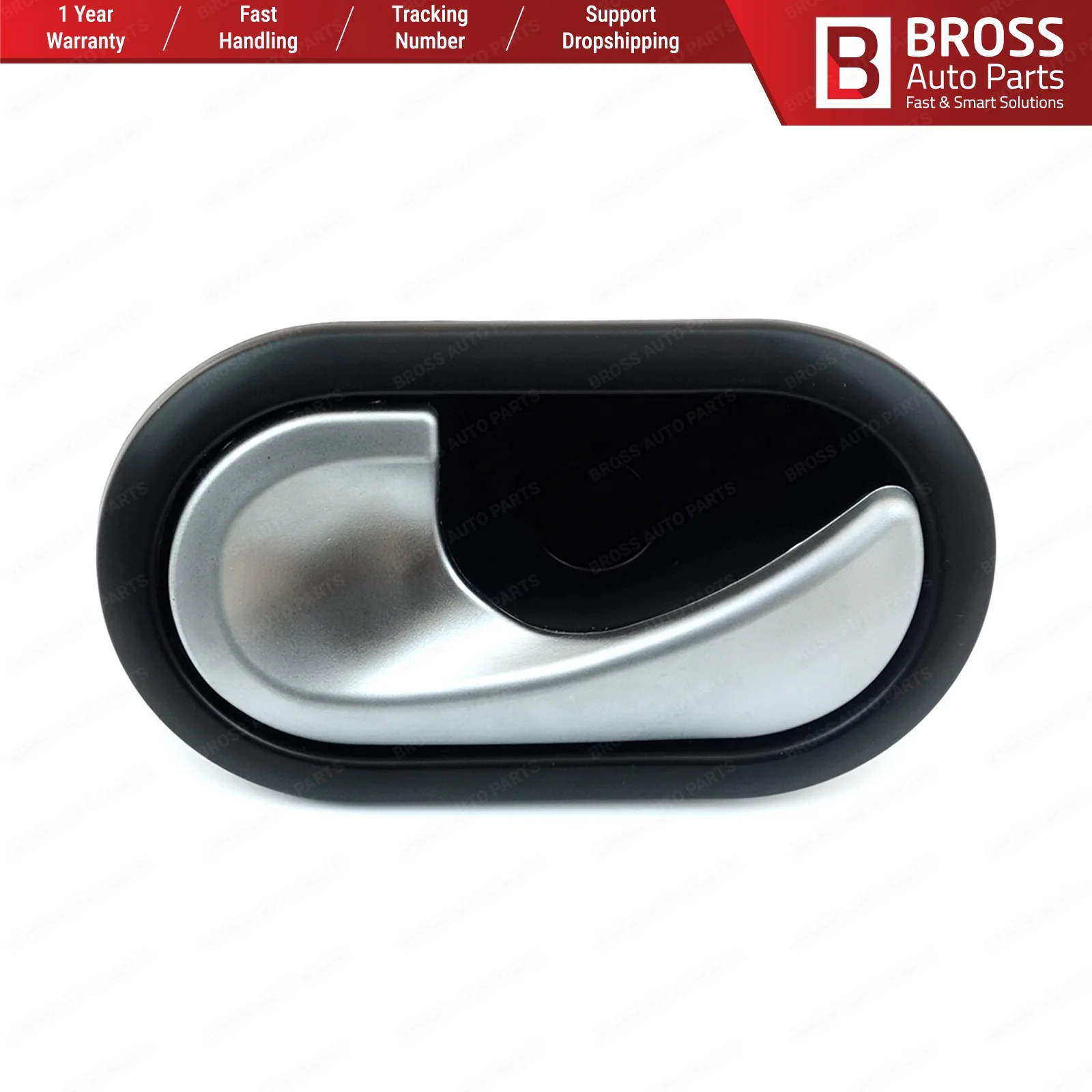 Bross BDP107FBA interior door handle chrome plated front or rear left for doors Renault Megan 2 2002-2009 ship