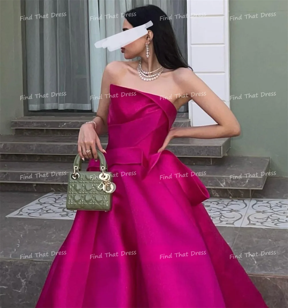 العرف الحديثة قارب طوق Ruches ألف خط ثنيات عارية الذراعين ثوب مسائي الزفاف الطابق طول مطوي فستان الحفلة الراقصة مع القطار #1