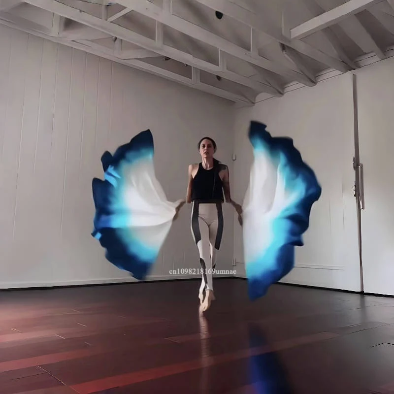 Nowe rekwizyty do tańca kościelnego, gradientowa flaga Tencel Praise, flaga do występów, chusta na ręce na ceremonii otwarcia zawodów sportowych, 1 para