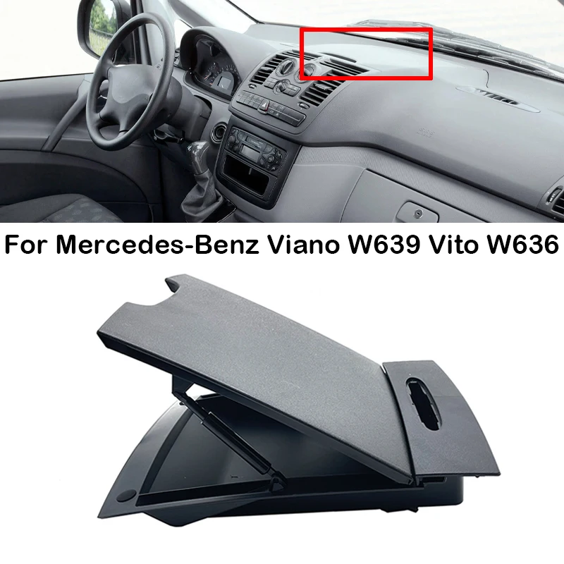 Porta-luvas do console central do painel dianteiro do carro, armazenamento superior, Diversos, Mercedes-Benz Viano W639, Vito W636, 2006-2015