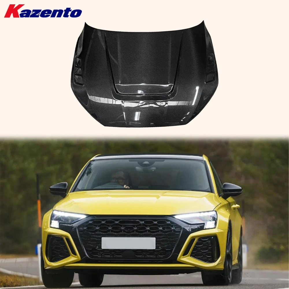 

Передний вентилируемый охлаждающий капот в стиле KZDA для Audi Real RS3 8Y 21-24 Sprtback Carbon KZDA (перевозка океана выгодно, добро пожаловать в роскошь)
