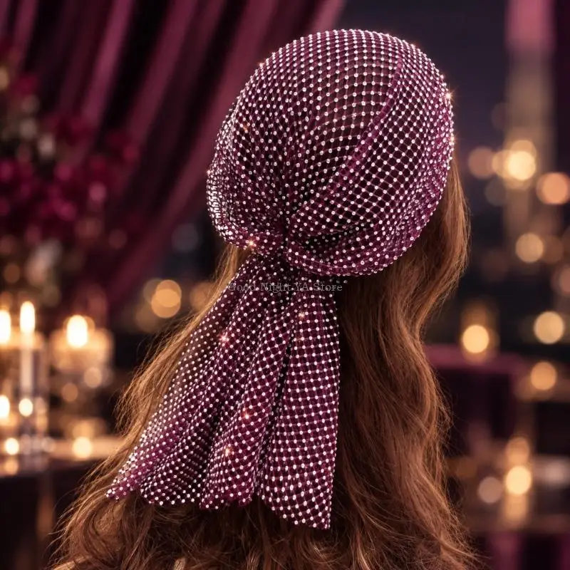  Flowing Sparkly Head Wrap Glitter for Stage Shows and Themed Photography
