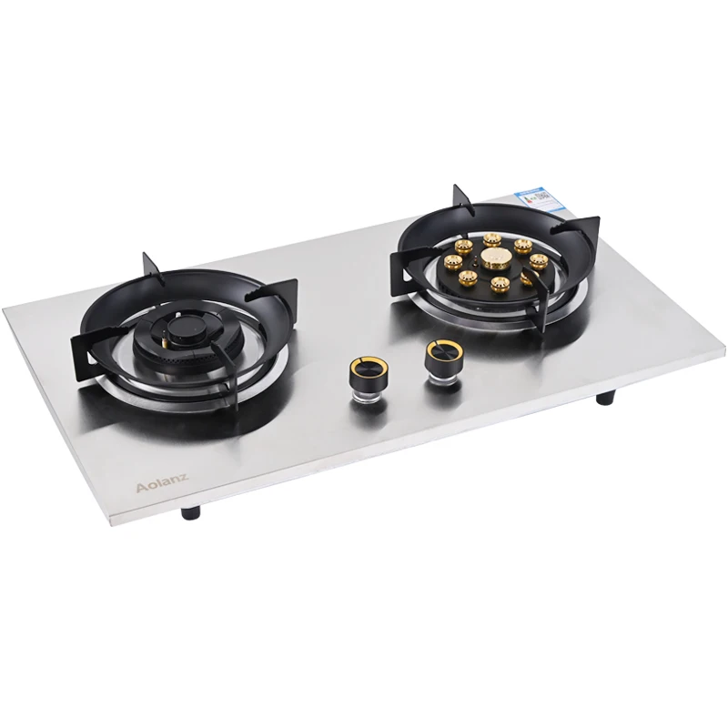 Wholesale Home Use Custom Double burner Biogas Cooking Stove Cooktop Gas Cooking Stove
