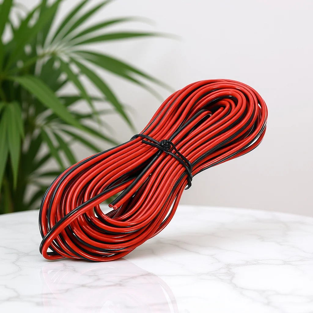 

Copper Cable Red Flexible Audio Wire Speaker Cord Speaker Cord Professional Audio Wire Copper Core Cable Video