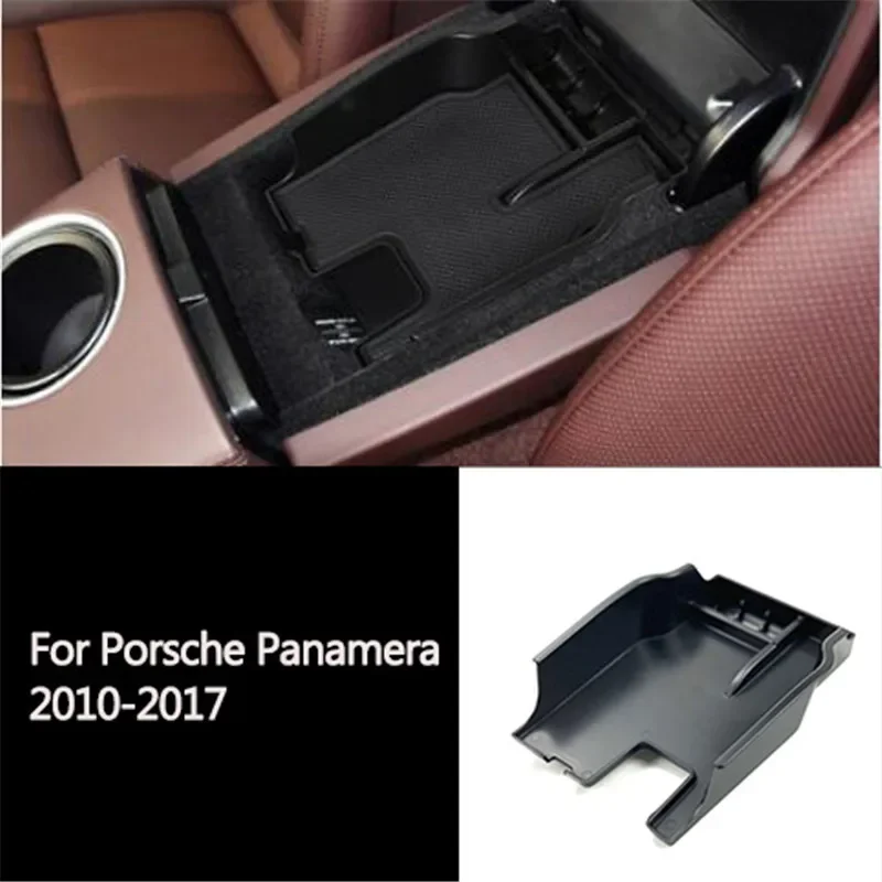 Car-Styling Accessories Center Glove Armrest Storage Box Glove Box Tray For Porsche Macan Macan S Panamera