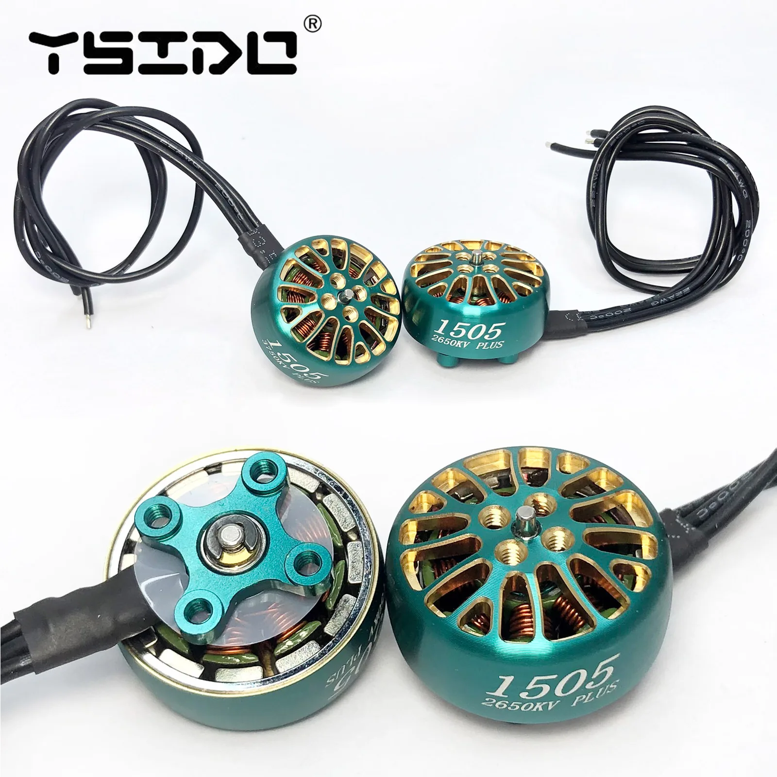 YSIDO 1505 2650KV 4-6S 3750KV / 3-4S Lipo Brushless Motor 1.5mm Shaft 12x12mm for RC FPV 2.5-4inch Freestyle Racing Drones