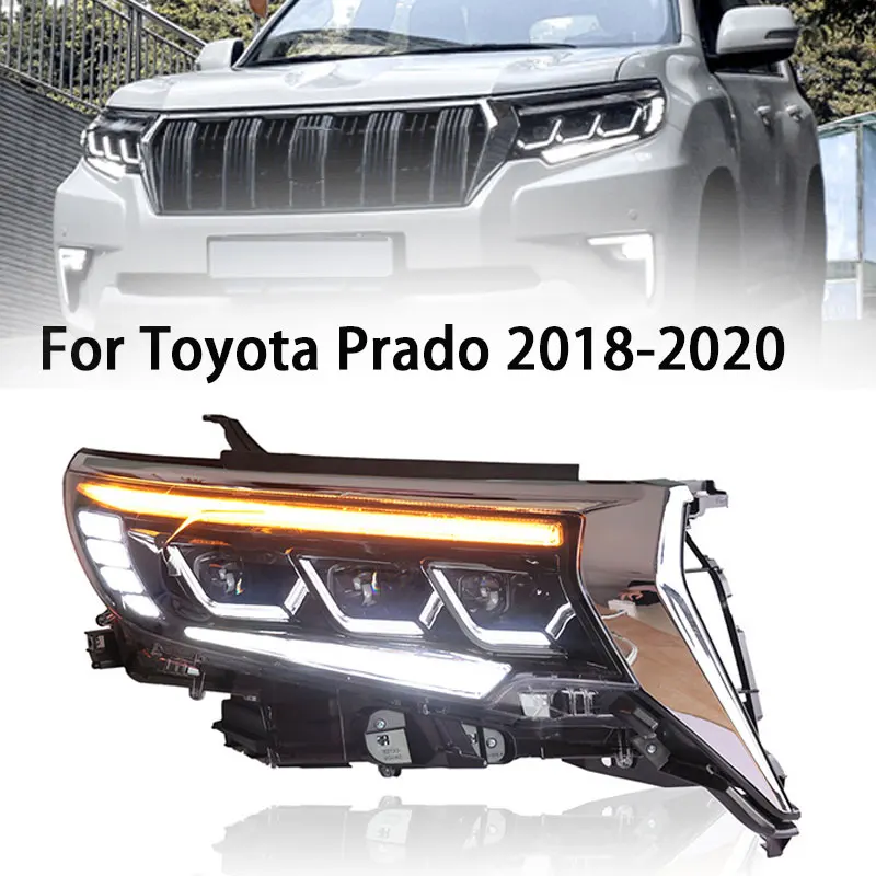 

Car Styling Head Lamp for Toyota Prado Headlights 2018-2022 Prado LC150 LED Headlight Projector Lens DRL Automotive Accessories