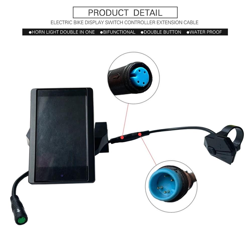 850C P850C Display Controller 4 Pin for BAFANG Comvertion Kit Panel Control Cycling Replacement Parts Ebike