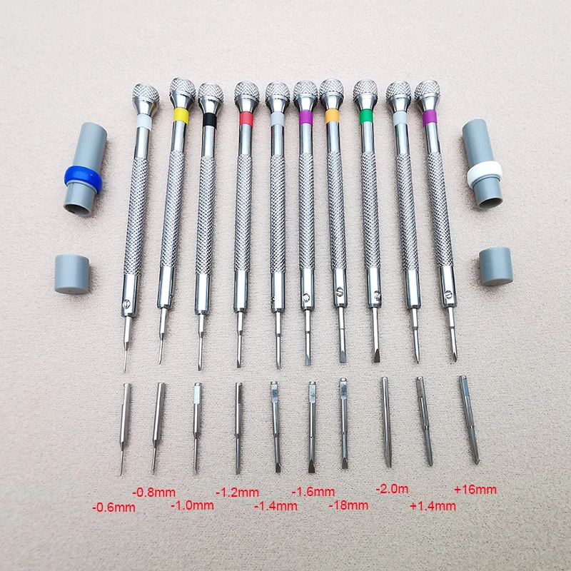 

10PCS High Quality Extreme Hardess Watch Screwdriver Set Precision Screwdrivers, Including 10PCS Blades Watchmaker Repair Tools