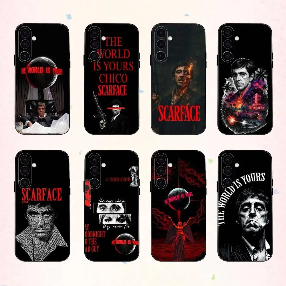 

Legendary The W-World Is Y-Yours S-Scarfaces phone Case For Samsung Galaxy A73,A72,A71,A70,A53,A52,A51,Others Soft Black Shell
