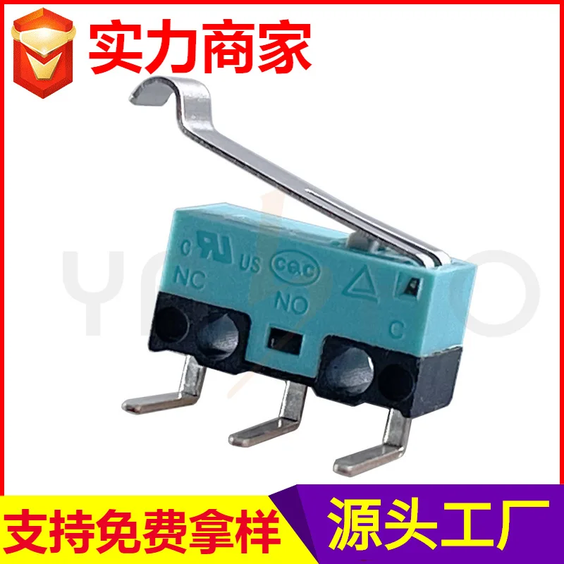 Micro SwitchKW2-1Gold Contact Low Voltage Micro-Motion Switch Button Shredding3DPrinter Detection Switch