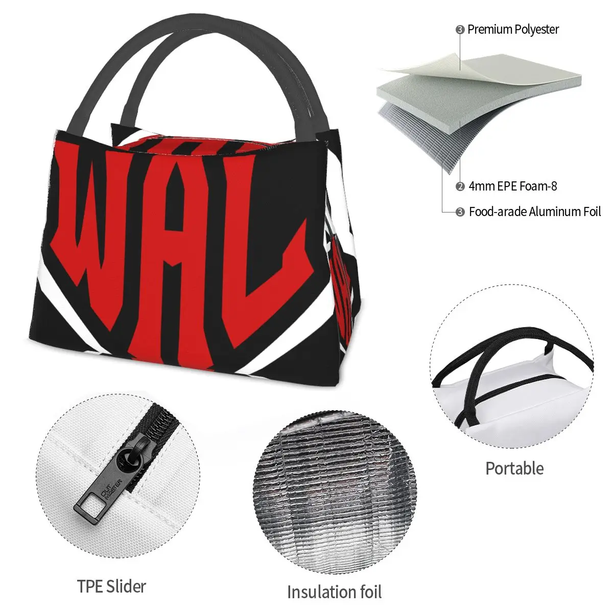 Armwrestling League Portable insulation bag for Cooler Food Office Pinic Container