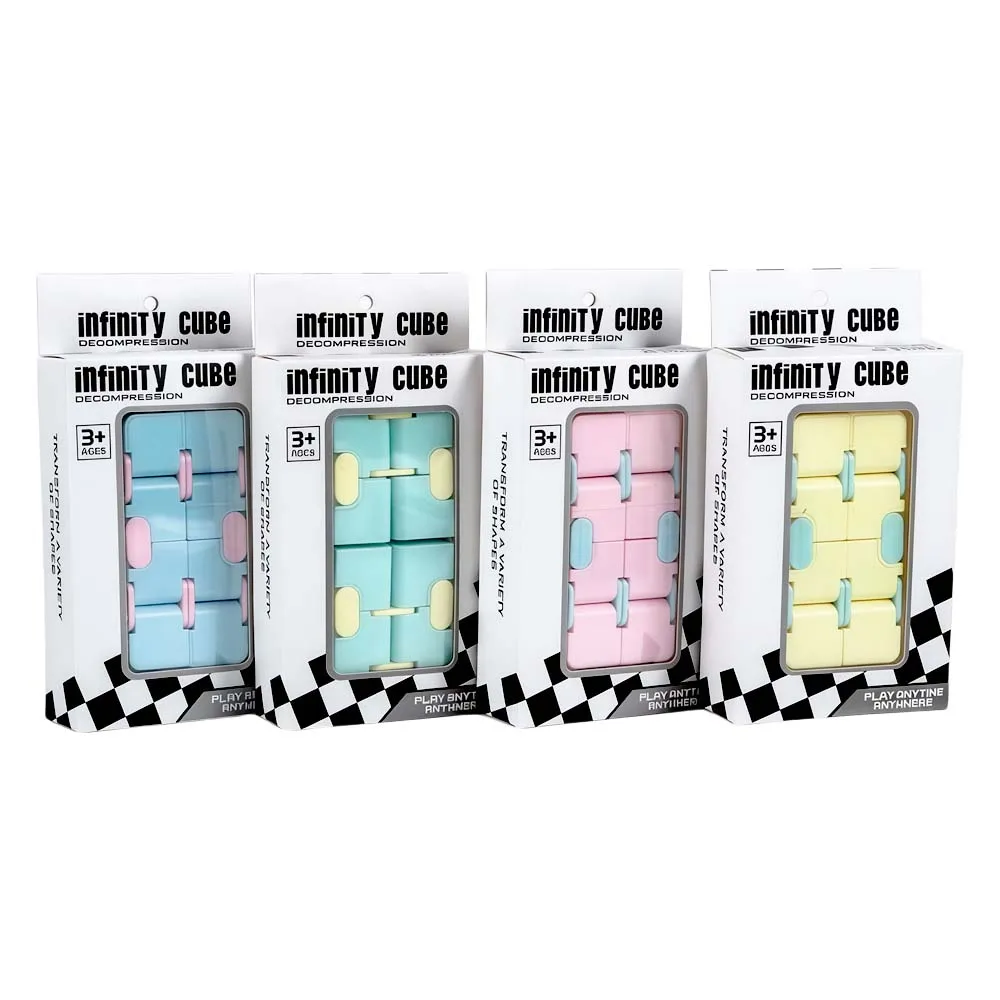 マジックインフィニティフリップパズルキューブ フィジェットトイ 2個入り 子供と大人向け |   感覚ストレス解消抗ストレス減圧キューブ