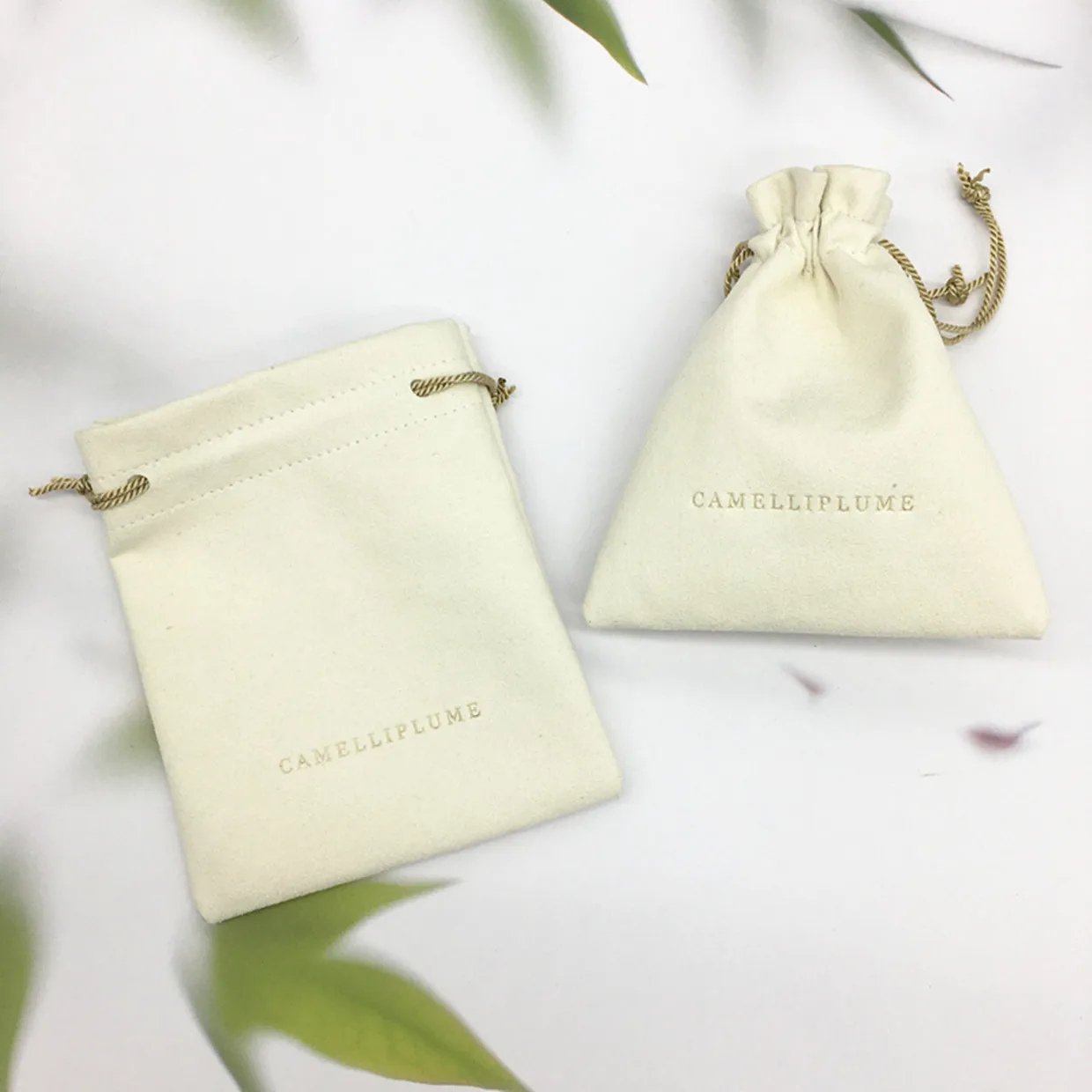 

white logo printed drawstring bags custom jewelry packaging bags small bags suede free shipping