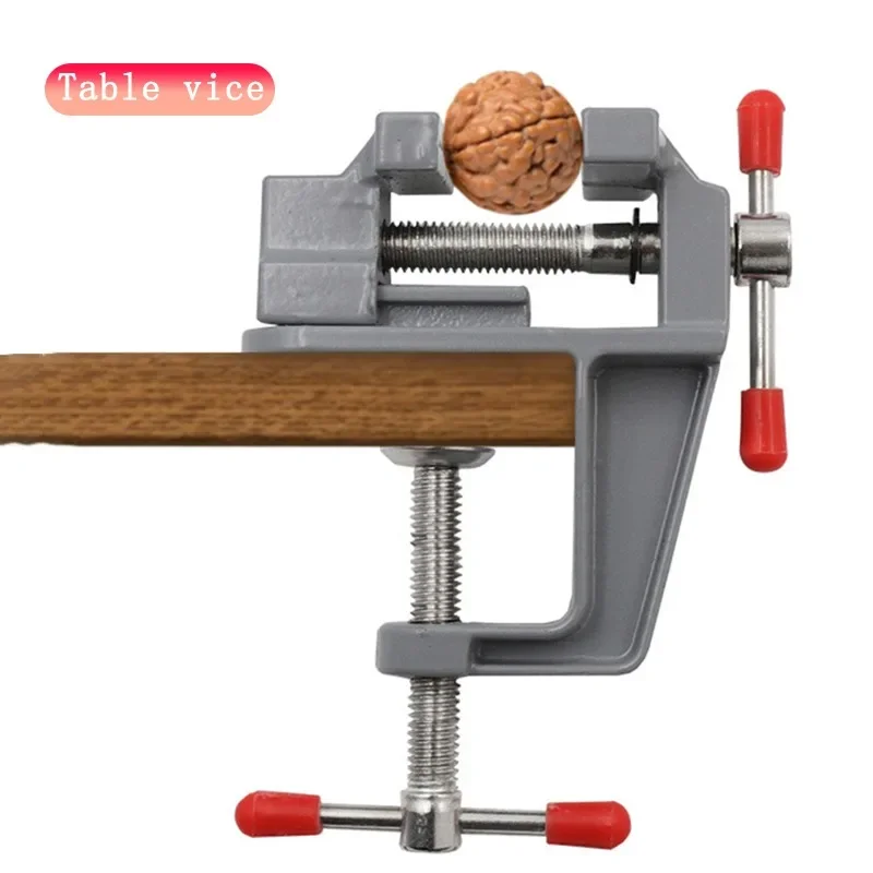 Powerful Bench Vise DIY Hand Tools Mini Bench Vise Household Woodworking Tools Aluminum Alloy Positioning Fixing Clamp