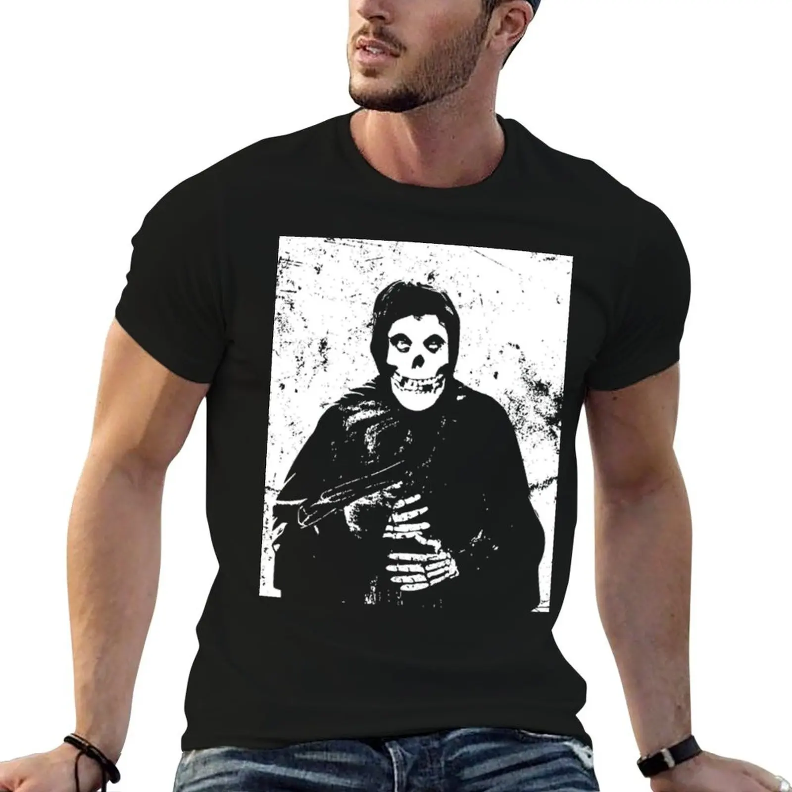 The crimson ghost - misfits T-Shirt topping anime clothes cotton t shirt men