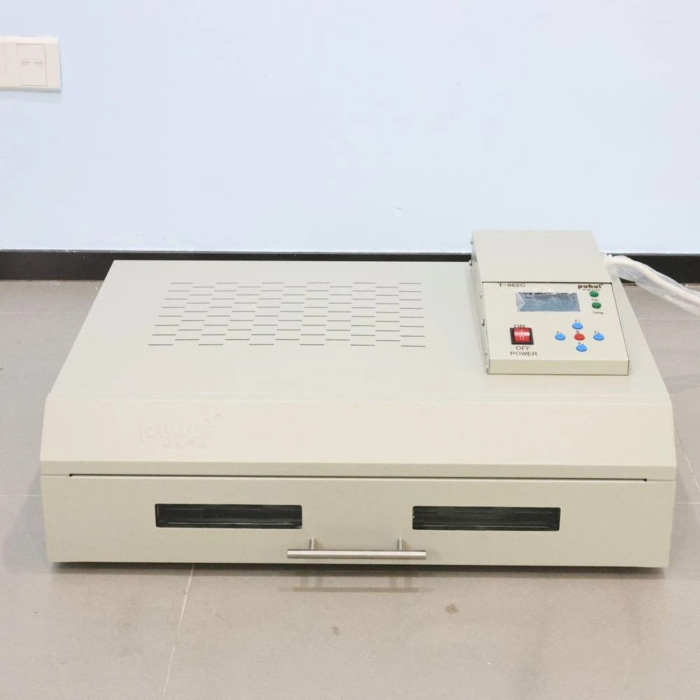 Puhui T-962C Desktop-Lötmaschine PCB-Lötstation SMT Infrarot-Reflow-Ofen