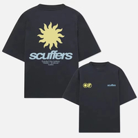 2025 Spanish street fashion brand print women surf holiday casual breathable crew-neck T-shirt Scuffers street short-sleeved top
