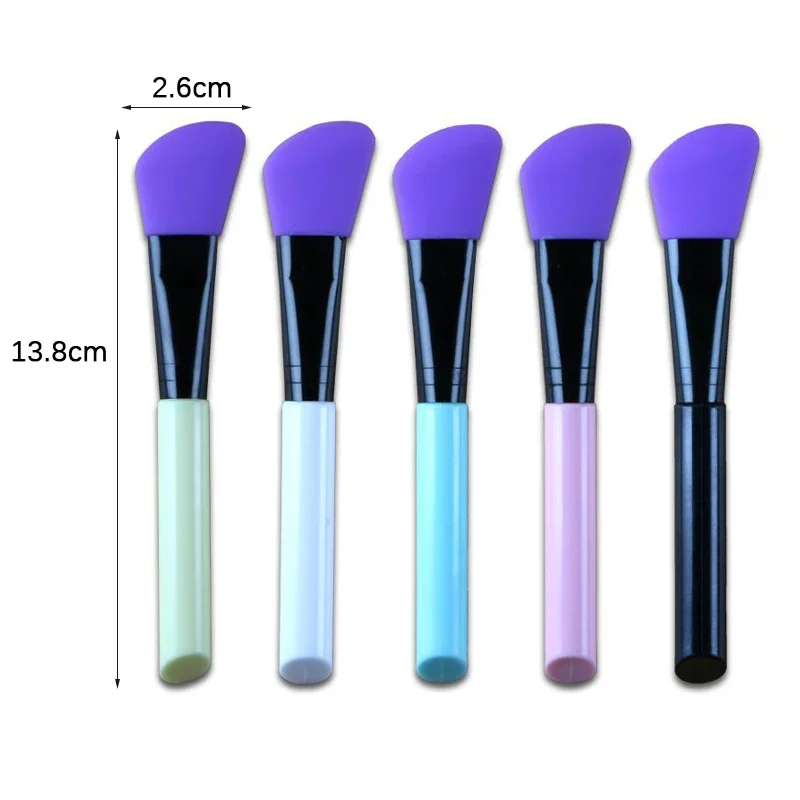 1Pc Silicone Facial Mud Mask Brush Home Salon Silicone Face Mask Mixing Brush for Facial Skin Care Soft Mask Beauty Tools