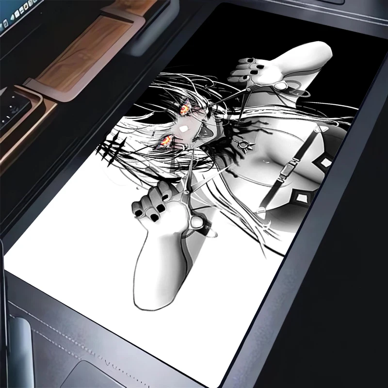 

Mouse Pad Black And White Anime Keyboard Pad Laptop Hololive Girl Shiori Novella Extended Mousepad PC Sexy Gaming Desk Mouse Mat