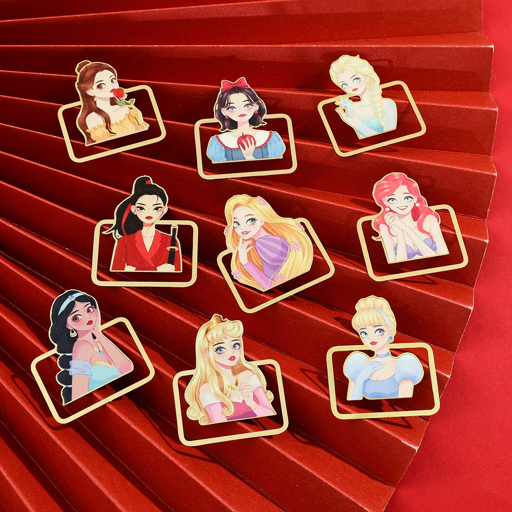 Cinderella Elsa Mermaid Bookmark Aurora Beauty and the Beast Princess Jasmine Bookmark Page Mark Learning Supplies Girls Gifts