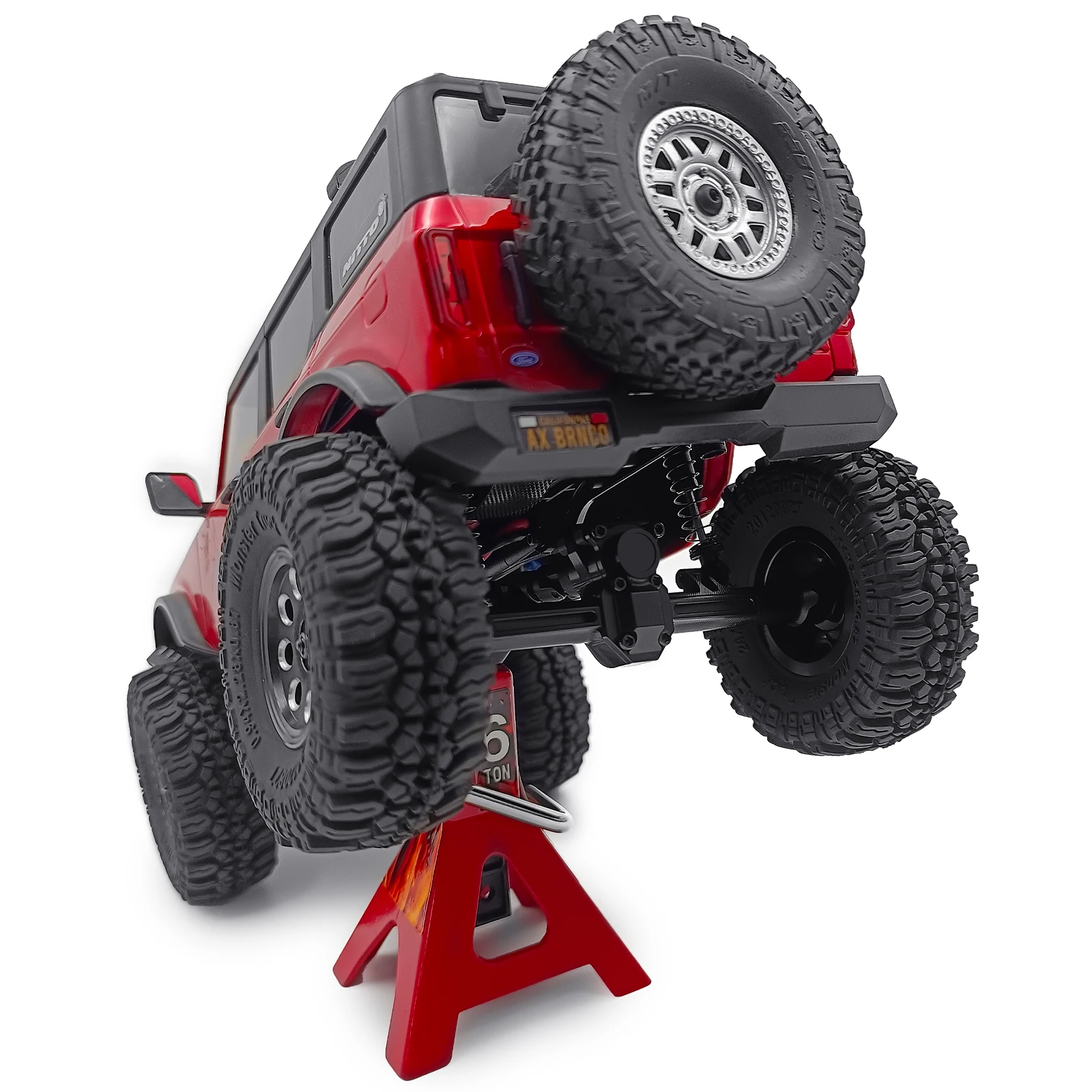 AXSPEED Alu سبيكة الجبهة الخلفية بوابة المحاور الأوسط المحور 6x6 ل 1/24 RC الزاحف سيارة محوري SCX24 جميع سلسلة ترقية أجزاء