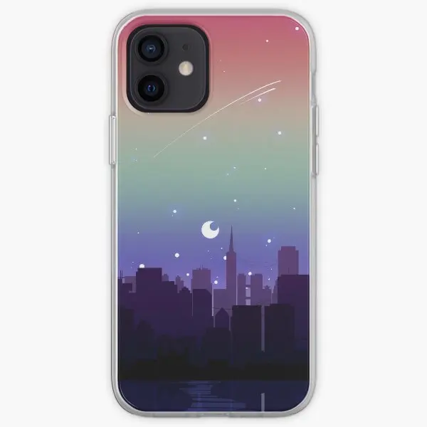 Cityscape-iPhone用のカスタマイズ可能な電話ケース,iPhone x,xs,xr max,6,6 s,7,8 plus,11,12,13,14 pro max用の頑丈なケースミニ柄