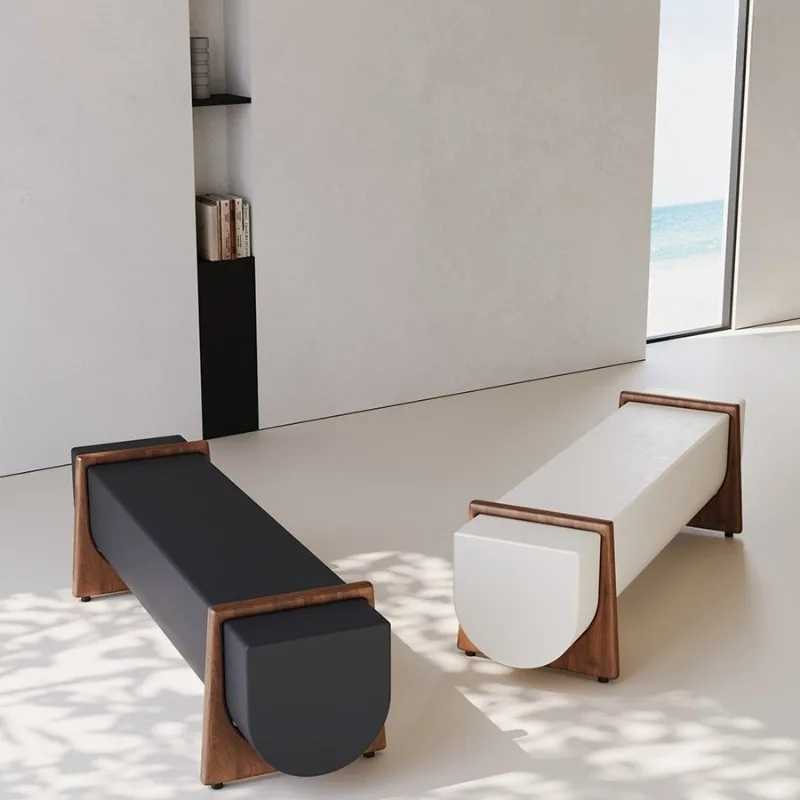Sofa stool designer porch home living room balcony bench simple solid wood rest bed stool