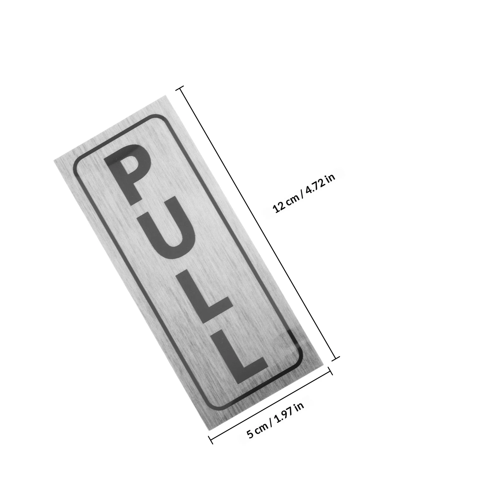 2Pcs Push Pull Door Sign Sticker Self-Adhesive Clear Labels Sliding Door Office Store Hotel Instruction Adhesive Indicator Sign