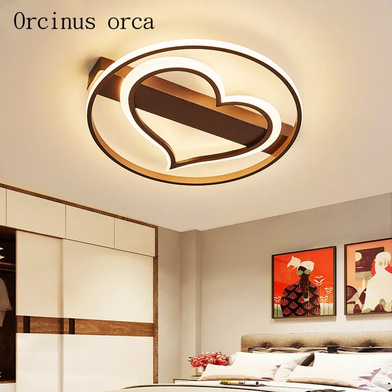 Nordic Modern Simple LED Love ceiling lamp Girl Bedroom Restaurant Children Room Lighting Fashion Simple White ceiling lamp