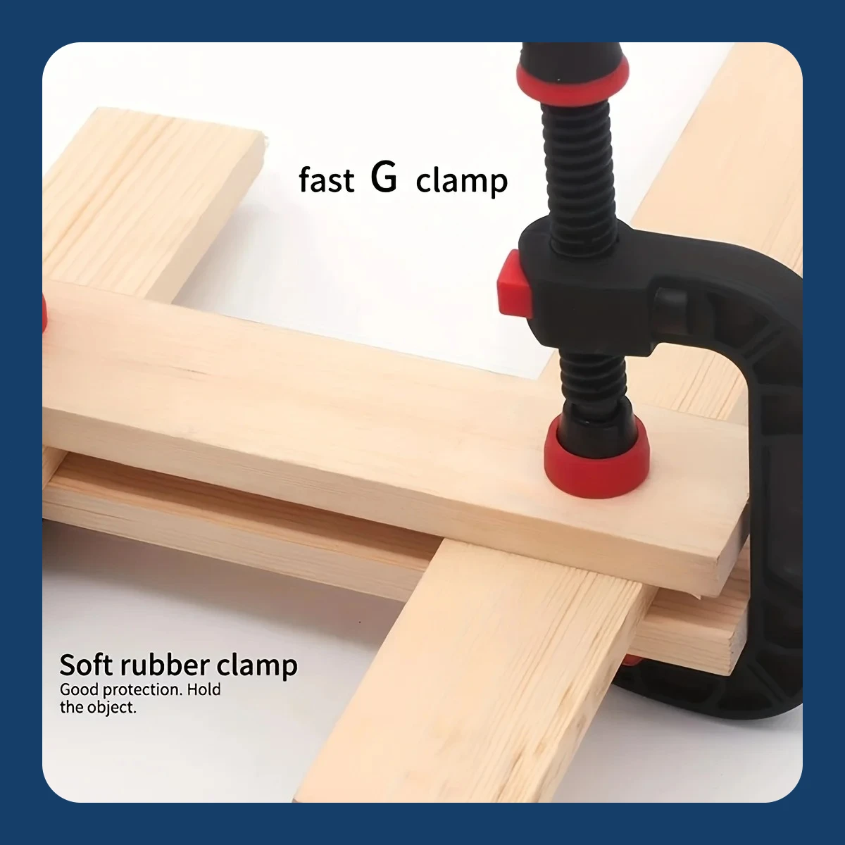 

Two 7-inch Spring Clamps with Strong Clamping Force, Reinforced Plastic Nylon Heavy-duty Spring Jaw Opening Clamps