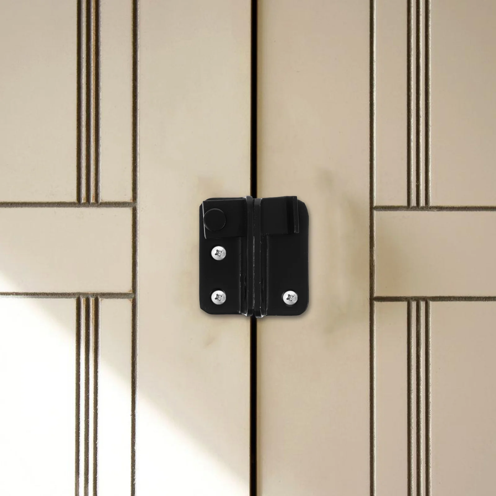 

Security Stainless Steel Latch Lock Heavy Duty Flip Gate Latch Kit for Wooden Doors Cabinets Easy Installation