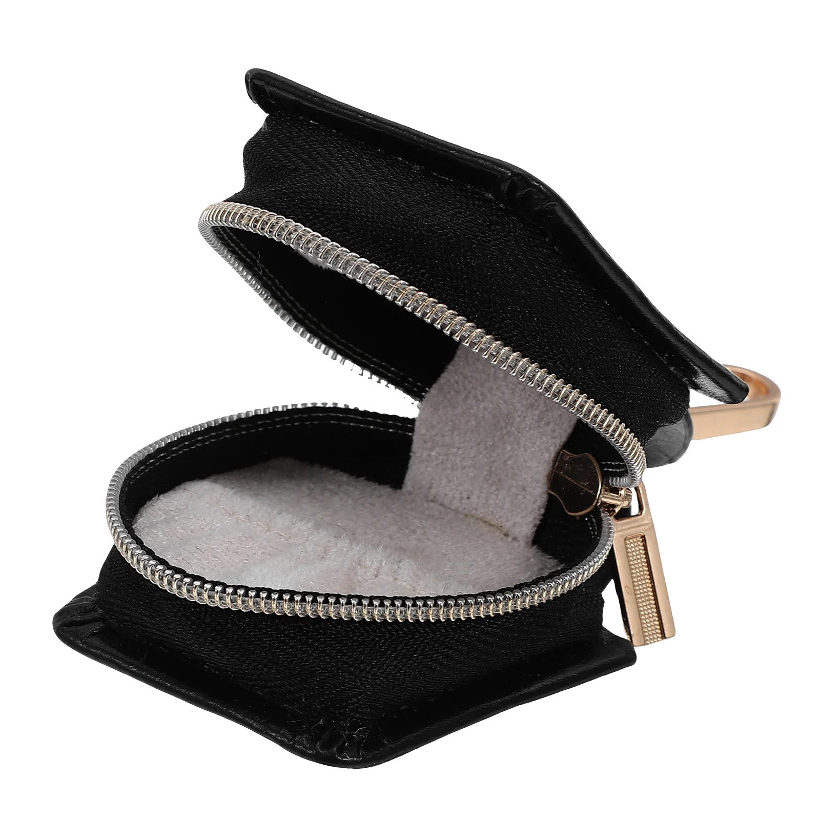 

Mini Travel Jewelry Box Compact Portable Organizer Small Earring Storage Case Jewelry Holder with Keychain Pouch