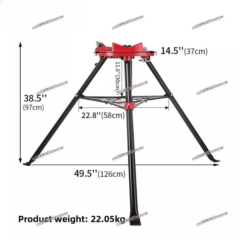 

Heavy Duty Pipe Bracket with Foot Chain Wrench Vise Tool Adjustable Bracket Pipe