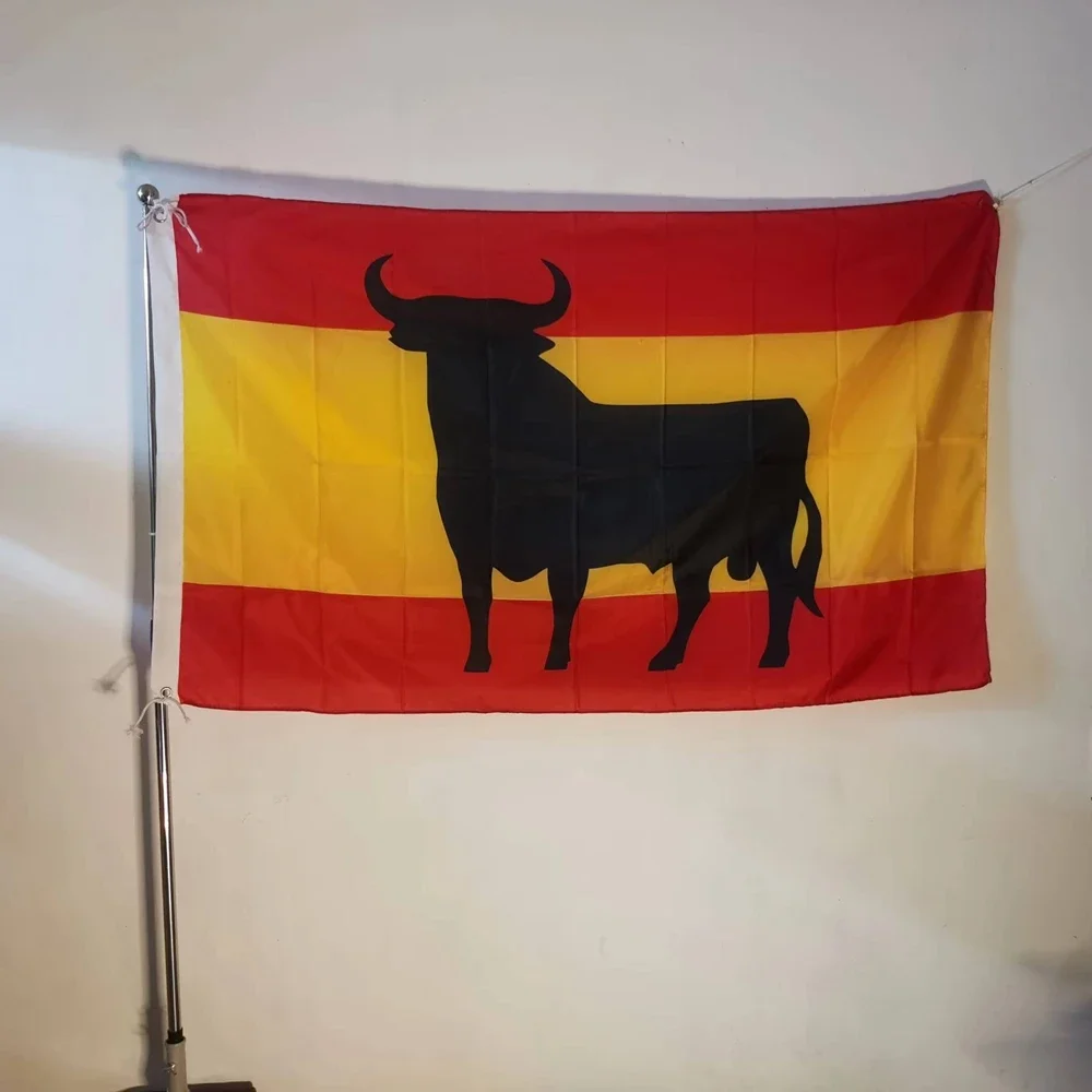 Spain Bull Flag Sport Party Festival Banner Decoration 90x150cm Polyester