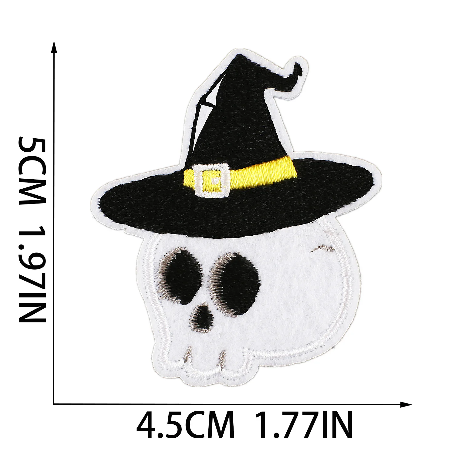 Thanksgiving Christmas Halloween Skull Ghost Cat Embroidered Garment Accessories Cloth Sticker Patches Iron-on Bag Clothing