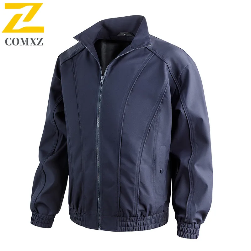 Veste à col montant pour hommes, haute qualité, nouveau modèle, résistant aux intempéries, respirant, manteau à fermeture éclair, Streetwear d'extérieur, vêtements pour hommes, 2025