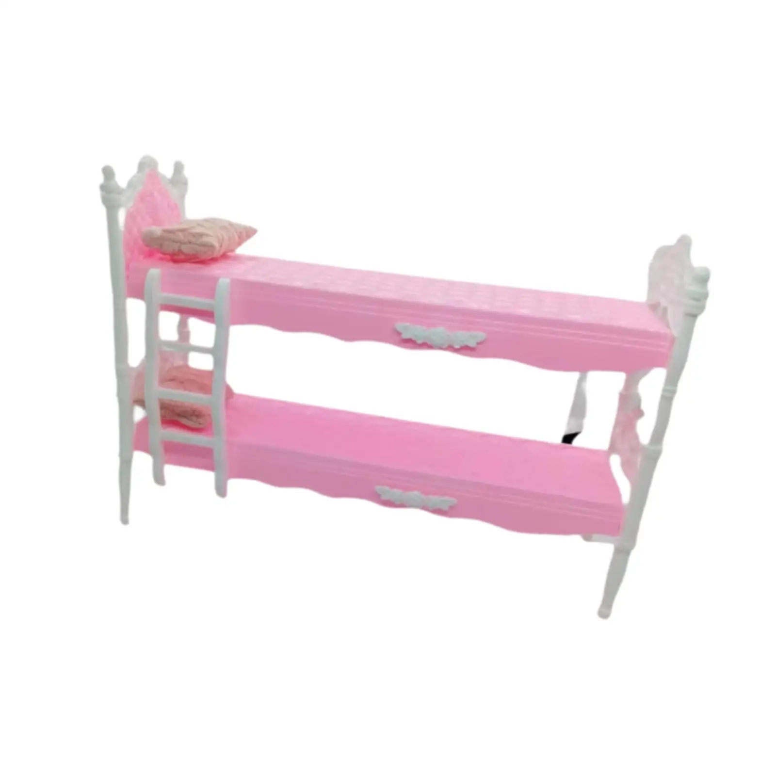 Mini meuble de lit superposé, modèle classique, accessoires de literie pour maison de poupée, jeu de simulation