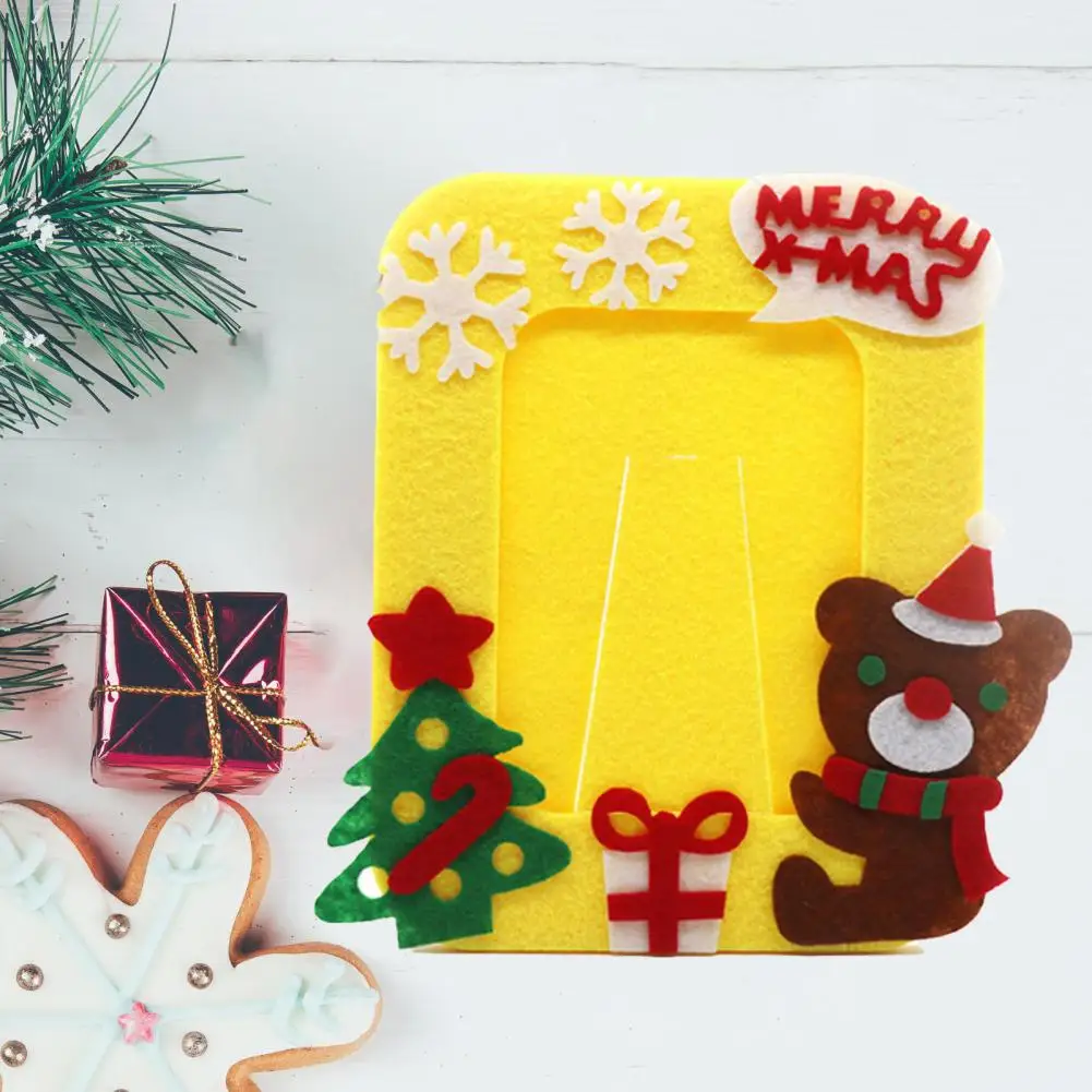 

Universal Eco-friendly Strong Festival Ambient DIY Xmas Photo Frame DIY Fabric Photo Frame Material Package