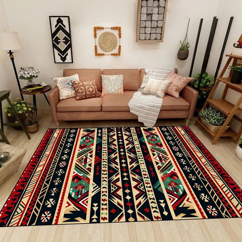 Turkish Bohemia Carpet Washable Non-slip Rug for Bedroom Living Room Home Sofa Decoration Large Decor Floor Fluffy Mat Gift