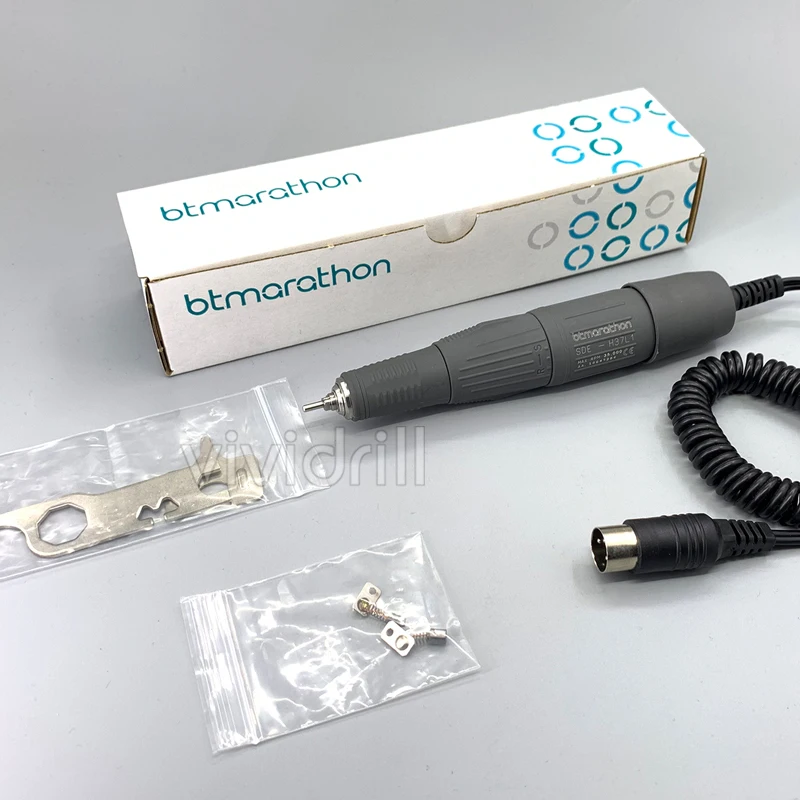 

Btmarathon H37L1 Микромоторная дрель для ногтей Наконечник 35000 об/мин Сверло для ногтей OEM Private Label по индивидуальному заказу