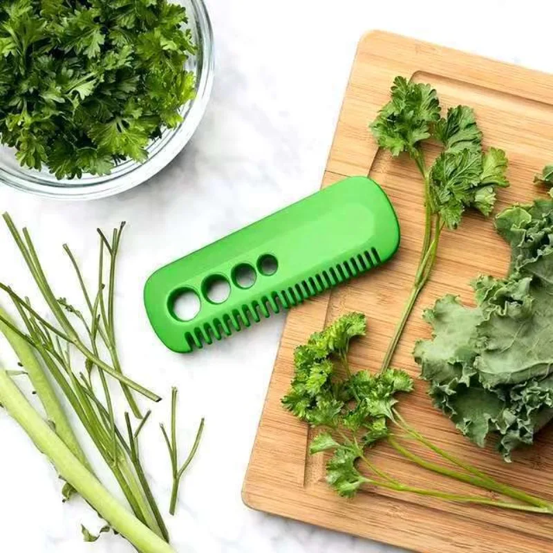 Vegetable Leaf Peeler Green Leaf Separator Suitable for Kale Beets Kale Parsley Vanilla Kitchen Tools Remove Vegetables Leaves