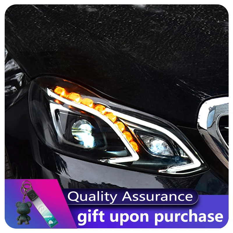 

A Pair of Car Modified For Benz W212 E200 E260 E300 2010-2015 Xenon Front Lamp LED DRL Headlight Projector Lens Auto Accessories