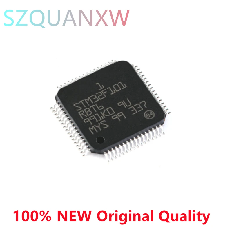 

5PCS STM32 STM32F101 STM32F101RBT STM32F101RBT6 LQFP-64 Cortex-M3 32-bit Microcontroller-MCU