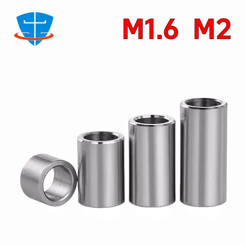 M1.6 M2 304 Stainless Steel Bushing Unthreaded Hollow Casing  Bearing Sleeve Washer Variety Length 1.5 2 2.5 3 3.5 4 4.5 5-20mm